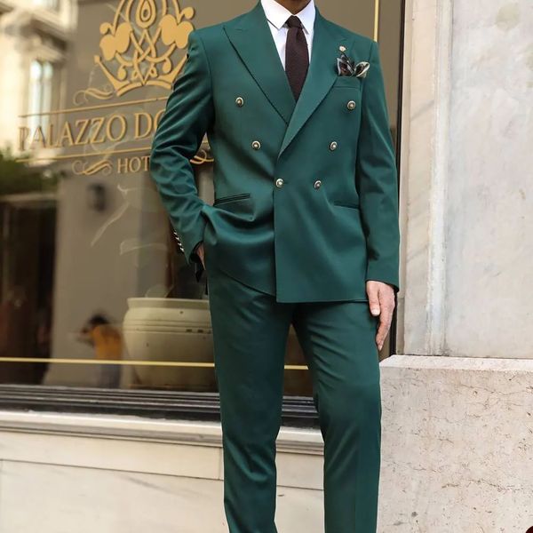 formal 2 pieces wedding tuxedos men suits dark green peaked lapel double breasted buttons customize coat pants business prom party tailored, Black;gray
formal 2 pieces wedding tuxedos men suits dark green peaked lapel double breasted buttons customize coat pants business prom party tailored, Black;gray