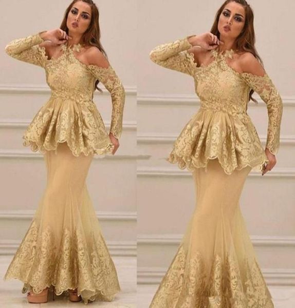 2020 luxurious mermaid evening dresses halter neck long sleeves peplum lace appliques tulle back floor length prom dresses pa1413891, Black;red
2020 luxurious mermaid evening dresses halter neck long sleeves peplum lace appliques tulle back floor length prom dresses pa1413891, Black;red