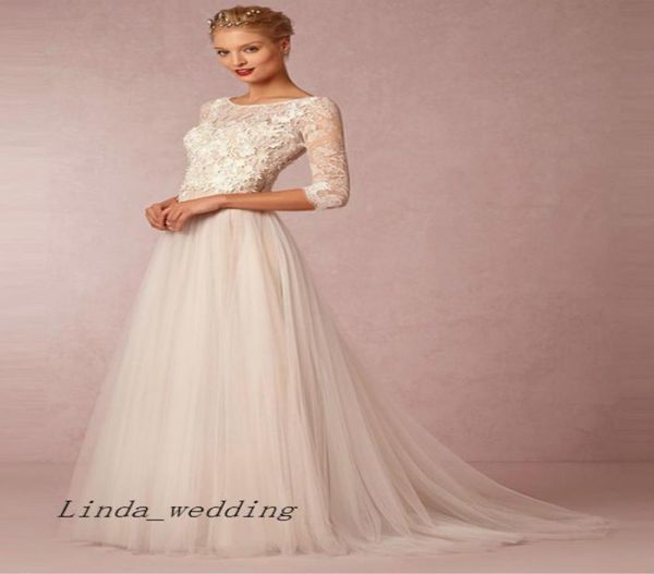 elegant aline princess scoop tulle 34 sleeves applique court train wedding dresses bridal gowns9600161, White
elegant aline princess scoop tulle 34 sleeves applique court train wedding dresses bridal gowns9600161, White
