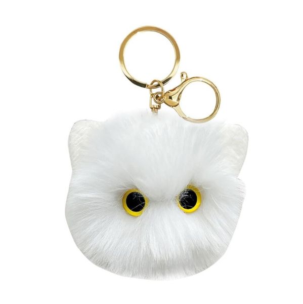cute plush kitten head cartoon keychain creative rabbit hair pompom keyrings bag ornaments car trinket accessories plush toys gifts, Silver
cute plush kitten head cartoon keychain creative rabbit hair pompom keyrings bag ornaments car trinket accessories plush toys gifts, Silver