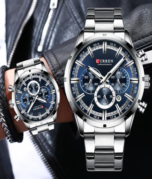 new curren brand luxury fashion mens watches stainless steel chronograph quartz watch men sport male clock relogio masculino6859162, Silver
new curren brand luxury fashion mens watches stainless steel chronograph quartz watch men sport male clock relogio masculino6859162, Silver