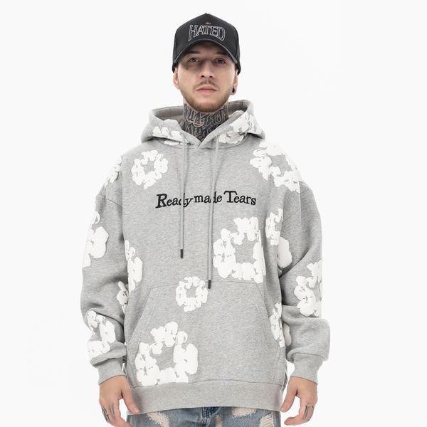 23ss europe men plus size hoodie autumn winter fashion kapok puff print embroidery high street cotton hooded sweatshirt, Black
23ss europe men plus size hoodie autumn winter fashion kapok puff print embroidery high street cotton hooded sweatshirt, Black