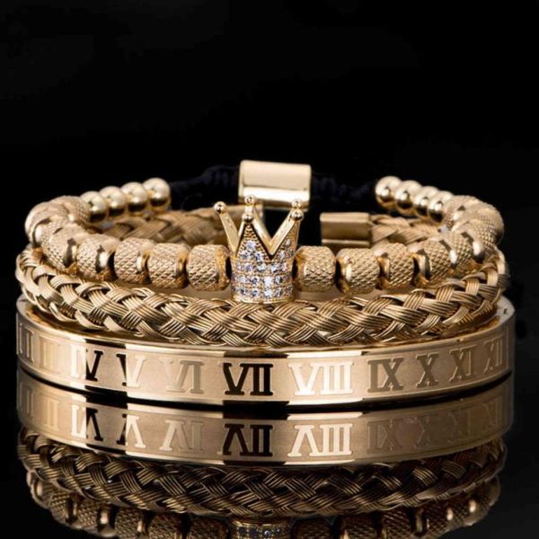 3pcsset luxury micro pave cz crown roman royal charm men bracelets stainless steel crystals bangles couple handmade jewelry gift 5270764, Black
3pcsset luxury micro pave cz crown roman royal charm men bracelets stainless steel crystals bangles couple handmade jewelry gift 5270764, Black