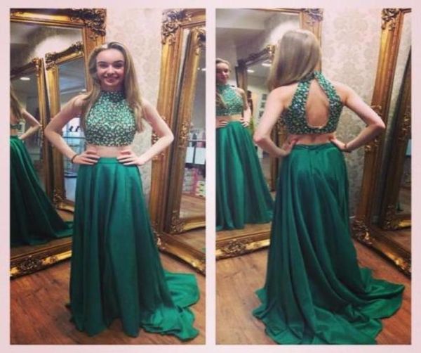 two pieces beading long prom dresses high neck a line sweep train emerald green beading girl pageant gowns vestidos de festa8235831, Black
two pieces beading long prom dresses high neck a line sweep train emerald green beading girl pageant gowns vestidos de festa8235831, Black