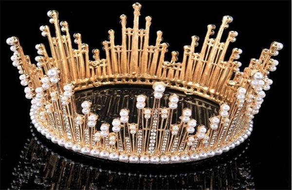 vintage wedding bridal full crown tiara crystal rhinestone hair accessories headband pearl princess queen headdress gold silver je2380528
vintage wedding bridal full crown tiara crystal rhinestone hair accessories headband pearl princess queen headdress gold silver je2380528