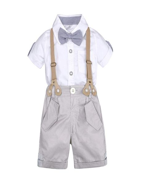 boy bow gentleman clothes white shirt shorts with suspenders kids children holiday outfits short sleeve sets5191746
boy bow gentleman clothes white shirt shorts with suspenders kids children holiday outfits short sleeve sets5191746