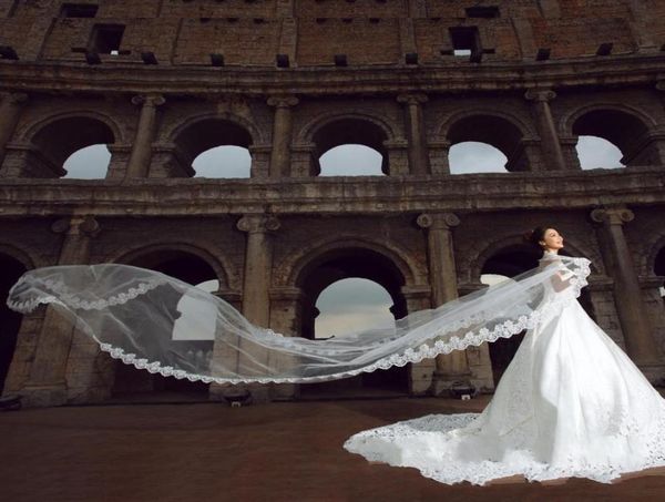 luxurious cathedral train super long lace bridal veils 3 meters embroidering flower veils for church beach wedding dress bridal ac7422182, Black
luxurious cathedral train super long lace bridal veils 3 meters embroidering flower veils for church beach wedding dress bridal ac7422182, Black