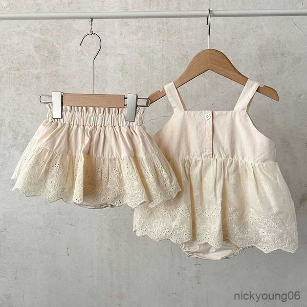 clothing sets summer children clothes baby girl suit sleeveless cotton solid color embroidered jumpsuit shorts, White
clothing sets summer children clothes baby girl suit sleeveless cotton solid color embroidered jumpsuit shorts, White