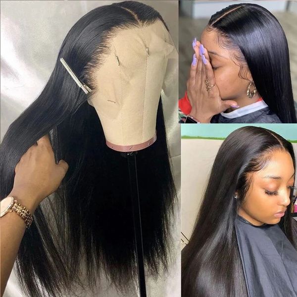 30 34 inch 13x4 straight hd lace front wig human hair pre plucked 4x4 5x5 transparent lace closure frontal long wigs black women, Black;brown
30 34 inch 13x4 straight hd lace front wig human hair pre plucked 4x4 5x5 transparent lace closure frontal long wigs black women, Black;brown