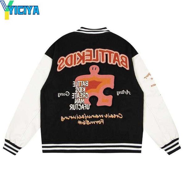 yiciya men's jackets harajuku oversized baseball jacket cartoon puzzle letter embroidery hip hop streetwear fashion college varsity jac, Black;brown
yiciya men's jackets harajuku oversized baseball jacket cartoon puzzle letter embroidery hip hop streetwear fashion college varsity jac, Black;brown