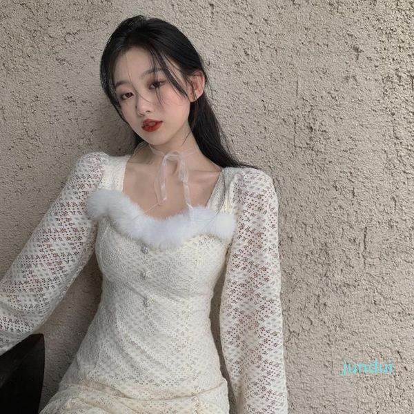 casual dresses women autumn winter lace dress apricot for vestido, Black;gray
casual dresses women autumn winter lace dress apricot for vestido, Black;gray