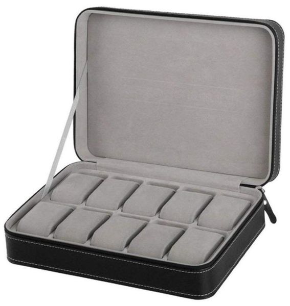 portable watch box organizer pu leather casket with zipper classic style 10 grids multifunctional bracelet display case4288920, Black;blue
portable watch box organizer pu leather casket with zipper classic style 10 grids multifunctional bracelet display case4288920, Black;blue