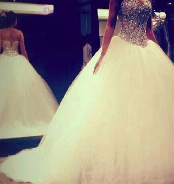 new bling bling silver beading wedding dress 2021 sweetheart neck ball gown tulle bridal gowns robe de soiree7512540, White
new bling bling silver beading wedding dress 2021 sweetheart neck ball gown tulle bridal gowns robe de soiree7512540, White