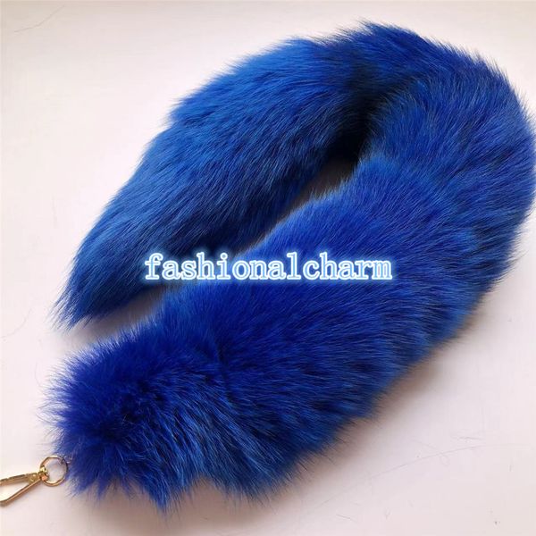 70cm/27.5" royal blue real genuine fox fur tail cosplay toys handbag car phone keychain pendant tassels, Silver
70cm/27.5" royal blue real genuine fox fur tail cosplay toys handbag car phone keychain pendant tassels, Silver