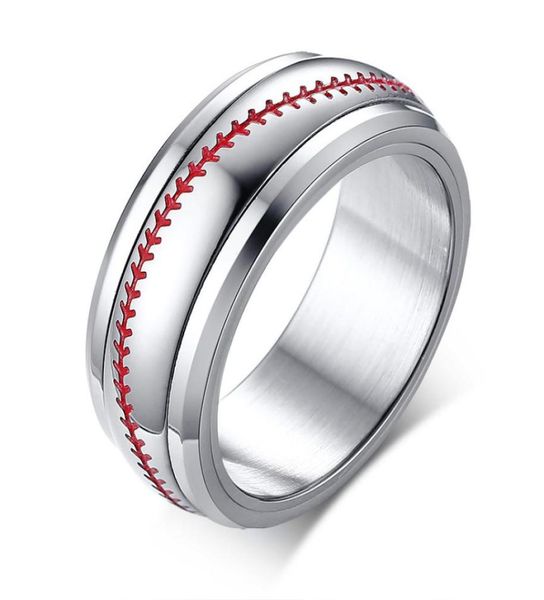 engraving 8mm red stiching baseball sport spinner rings in stainless steel2367323, Golden;silver
engraving 8mm red stiching baseball sport spinner rings in stainless steel2367323, Golden;silver