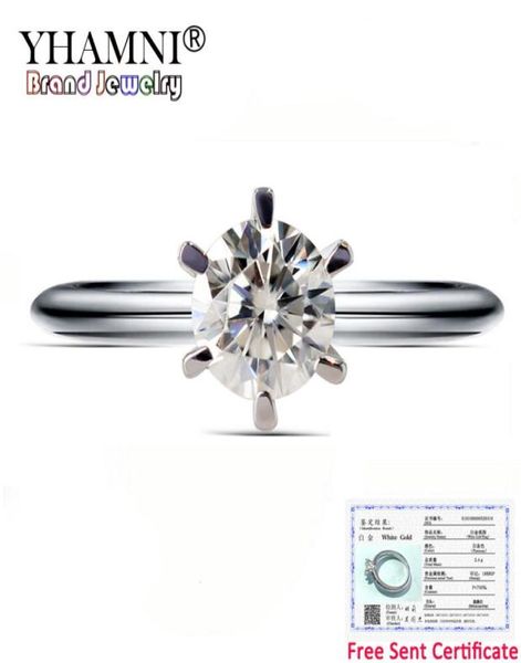 with certificate new fashion white gold color wedding rings for women brand luxury 1 carat lab diamond gold rings jewelry r0184112177, Slivery;golden
with certificate new fashion white gold color wedding rings for women brand luxury 1 carat lab diamond gold rings jewelry r0184112177, Slivery;golden