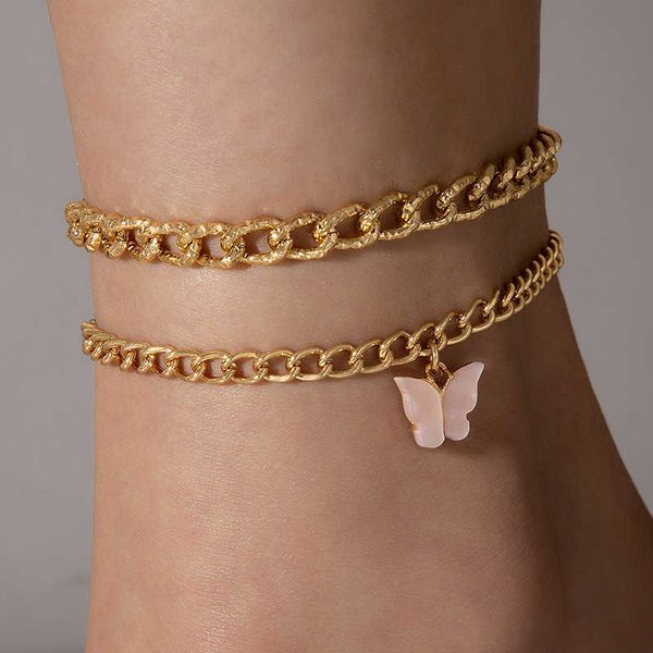 anklets docona punk thick chain pink butterfly pendant multi layered feet chain for women geometric alloy brick inlaid two layer anklet aa23, Red;blue
anklets docona punk thick chain pink butterfly pendant multi layered feet chain for women geometric alloy brick inlaid two layer anklet aa23, Red;blue