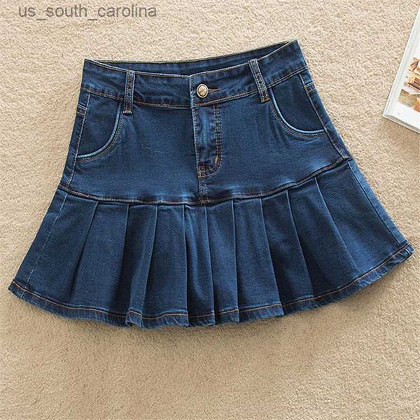 skirts denim skirt with ruffles 6xl 8xl harajuku y2k jeans skater woman high waist bottom female casual pleated micro mini short jurken l230, Black
skirts denim skirt with ruffles 6xl 8xl harajuku y2k jeans skater woman high waist bottom female casual pleated micro mini short jurken l230, Black