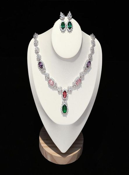 new luxury wedding accessories bridal jewelry set cz pendant earrings necklace set factory home promotion girl gift6544074, White
new luxury wedding accessories bridal jewelry set cz pendant earrings necklace set factory home promotion girl gift6544074, White