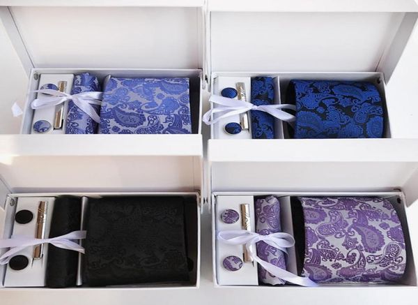 new 100 silk classic men neck ties clip hanky cufflinks sets floral brand formal wear business wedding party mens tie k103613758, Blue;purple
new 100 silk classic men neck ties clip hanky cufflinks sets floral brand formal wear business wedding party mens tie k103613758, Blue;purple