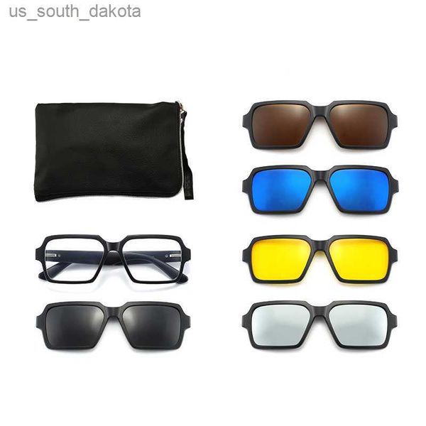 sunglasses 6 in 1 men women polarized optical magnetic clip on sunglasses frames clip on sun glasses frame prescription eyeglasses frame l23, White;black
sunglasses 6 in 1 men women polarized optical magnetic clip on sunglasses frames clip on sun glasses frame prescription eyeglasses frame l23, White;black