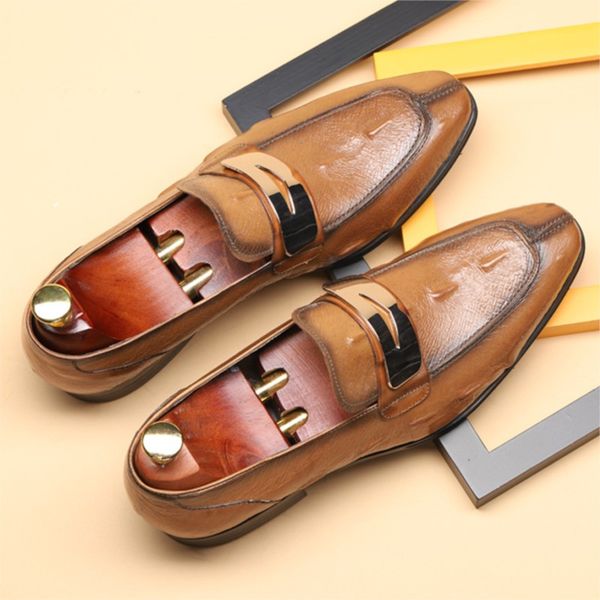 italian crocodile pattern men shoe genuine cow leather black brown formal dress shoe loafers business wedding shoes
italian crocodile pattern men shoe genuine cow leather black brown formal dress shoe loafers business wedding shoes