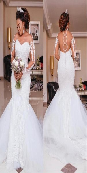 luxury heavy beaded mermaid wedding dresses long sleeves appliques pearls african wedding bridal gowns plus size vestido de noiva 4381668, White
luxury heavy beaded mermaid wedding dresses long sleeves appliques pearls african wedding bridal gowns plus size vestido de noiva 4381668, White