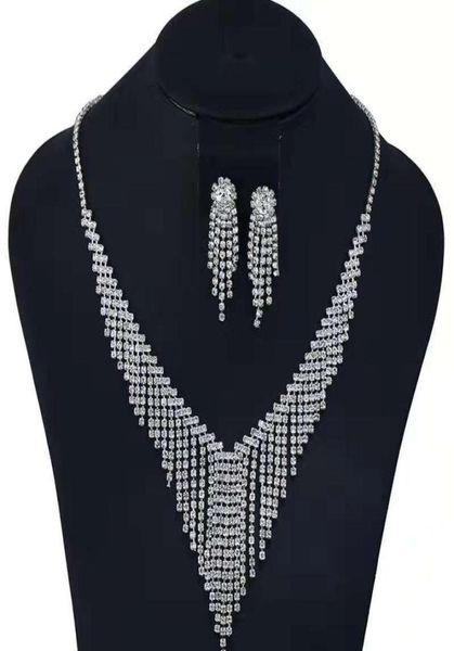 tassel chain diamonds jewelry sets fringe dangle earrings diamonds pendant necklace women girl wedding jewelry evening dress acces5663626, Silver
tassel chain diamonds jewelry sets fringe dangle earrings diamonds pendant necklace women girl wedding jewelry evening dress acces5663626, Silver