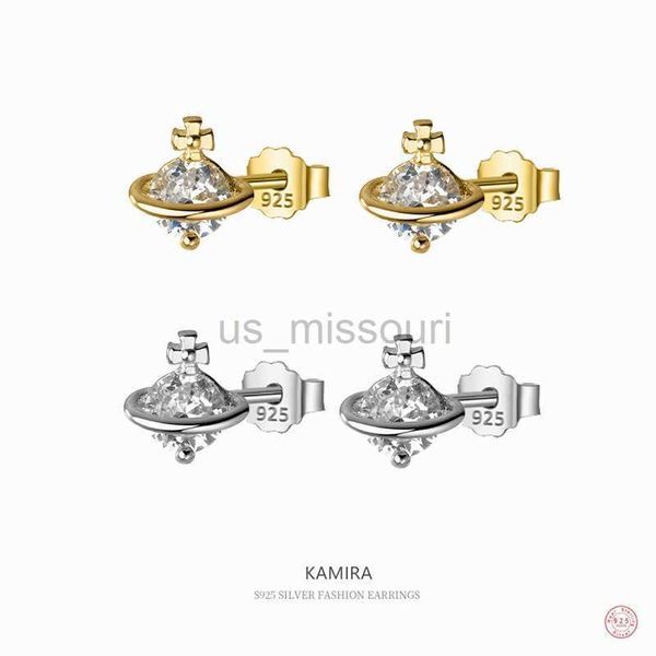 stud kamira 925 sterling silver classic cross luxury planet zircon small stud earrings women fashion unique design wedding jewelry j230529, Golden;silver
stud kamira 925 sterling silver classic cross luxury planet zircon small stud earrings women fashion unique design wedding jewelry j230529, Golden;silver