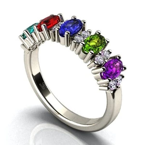 rainbow cubic zirconia rings for women brilliant colorful cz wedding bands female rings engage party luxury jewelry, Silver
rainbow cubic zirconia rings for women brilliant colorful cz wedding bands female rings engage party luxury jewelry, Silver
