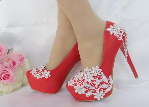 white red 14cm thin heels lady pumps rhinestone pearl round toe platform lace wedding high heels shoes size 35417076146, Black
white red 14cm thin heels lady pumps rhinestone pearl round toe platform lace wedding high heels shoes size 35417076146, Black