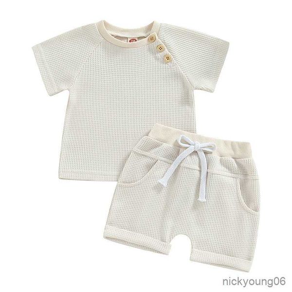 clothing sets baby boys girls summer clothes 2pcs outfits short sleeve waffle knit t-shirt and knot front shorts set casual tracksuit, White
clothing sets baby boys girls summer clothes 2pcs outfits short sleeve waffle knit t-shirt and knot front shorts set casual tracksuit, White
