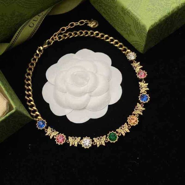 designer jewelry bracelet necklace ring accessories inlaid with colorful diamond butterfly female healthy brass neckchain, Silver
designer jewelry bracelet necklace ring accessories inlaid with colorful diamond butterfly female healthy brass neckchain, Silver
