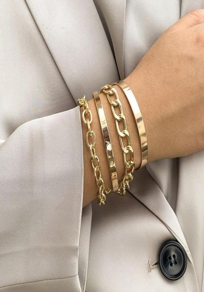 link chain gold color vintage multilayer bracelet for women statement opening fashion jewelry2122001, Black
link chain gold color vintage multilayer bracelet for women statement opening fashion jewelry2122001, Black