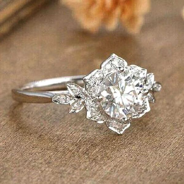 band rings huitan luxury crystal flower finger ring women engagement party bridal aesthetic accessories fancy birthday gift fashion jewelry, Silver
band rings huitan luxury crystal flower finger ring women engagement party bridal aesthetic accessories fancy birthday gift fashion jewelry, Silver