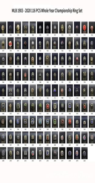 116pcs 1903 to 2021 baseball team champions championship ring set souvenir men fan gift 20208335552, Golden;silver
116pcs 1903 to 2021 baseball team champions championship ring set souvenir men fan gift 20208335552, Golden;silver