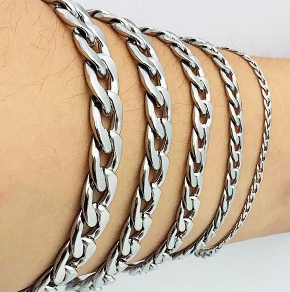 man curb cuban link chain bracelet stainless steel mens womens bracelets amya jewelry for men women5988143, Black
man curb cuban link chain bracelet stainless steel mens womens bracelets amya jewelry for men women5988143, Black