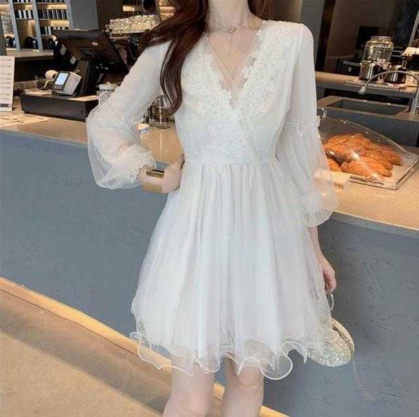 spring new french retro mesh v-neck lace super fairy dress woman casual elegant short party dress, Black;gray
spring new french retro mesh v-neck lace super fairy dress woman casual elegant short party dress, Black;gray