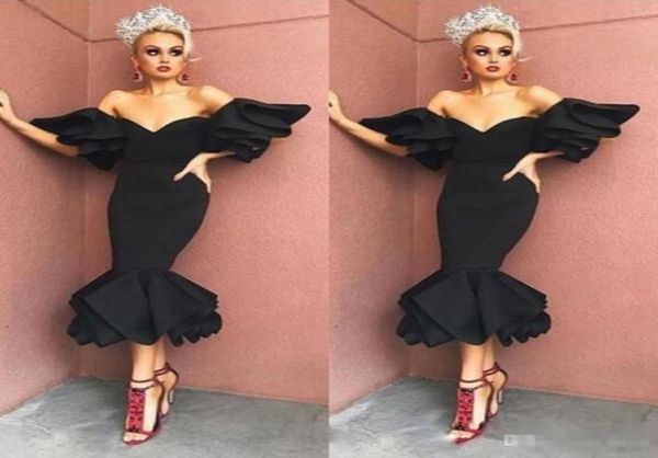 black tea length offtheshoulder prom party dresses ruffles short sleeve short evening gown satin women039s cocktail dres9735609
black tea length offtheshoulder prom party dresses ruffles short sleeve short evening gown satin women039s cocktail dres9735609