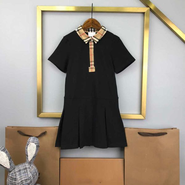 23ss designer girl lapel polo dress brand kids dresses for big girls fashion short sleeve cotton casual pleated skirt lattice shirt, White
23ss designer girl lapel polo dress brand kids dresses for big girls fashion short sleeve cotton casual pleated skirt lattice shirt, White