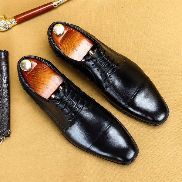 luxury men oxford shoes men dress shoes leather italian black brown pointed toe lace up wedding office formal shoes
luxury men oxford shoes men dress shoes leather italian black brown pointed toe lace up wedding office formal shoes
