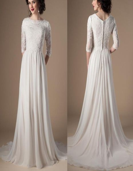 ivory champagne modest wedding dresses with 34 sleeves beaded lace aline chiffon boho informal bridal gown lds religious wedding6085596, White
ivory champagne modest wedding dresses with 34 sleeves beaded lace aline chiffon boho informal bridal gown lds religious wedding6085596, White