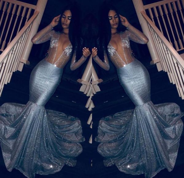glitter deep v neck mermaid prom dresses 2020 sparkly see through long sleeved evening gowns plus size sequin crystal pageant9032912, Black
glitter deep v neck mermaid prom dresses 2020 sparkly see through long sleeved evening gowns plus size sequin crystal pageant9032912, Black