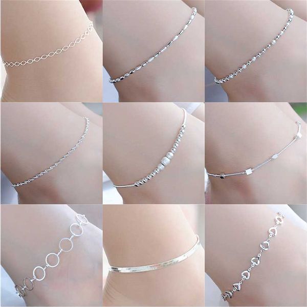 anklets sterling silver color stamp anklets for women foot leg chain link charms bracelet beach accessories summer fashion jewelry aa230530, Red;blue
anklets sterling silver color stamp anklets for women foot leg chain link charms bracelet beach accessories summer fashion jewelry aa230530, Red;blue