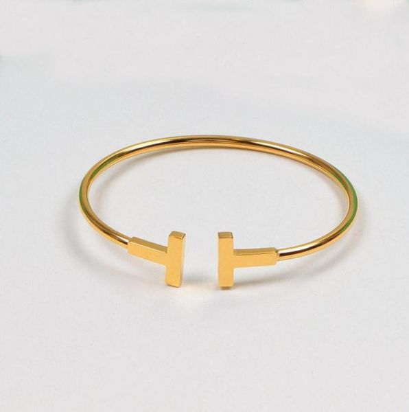 designer 18k gold bangle t womens steel bangles mens bracelets luxury women open bracelet jewelry for gift with box6621749, Black
designer 18k gold bangle t womens steel bangles mens bracelets luxury women open bracelet jewelry for gift with box6621749, Black