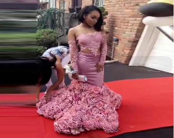 pink long sleeve lace strapless prom dress 2018 mermaid evening dress hand made flowers bottom zipper back flower train formal par8606579, Black
pink long sleeve lace strapless prom dress 2018 mermaid evening dress hand made flowers bottom zipper back flower train formal par8606579, Black