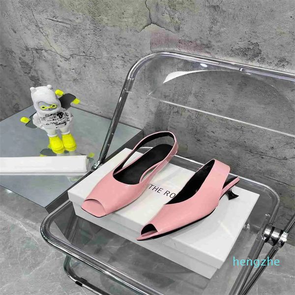 designer the row sandals french lady leather toe clip square kitten heel luxury casual comfortable outdoor party slippers u65c, Black
designer the row sandals french lady leather toe clip square kitten heel luxury casual comfortable outdoor party slippers u65c, Black