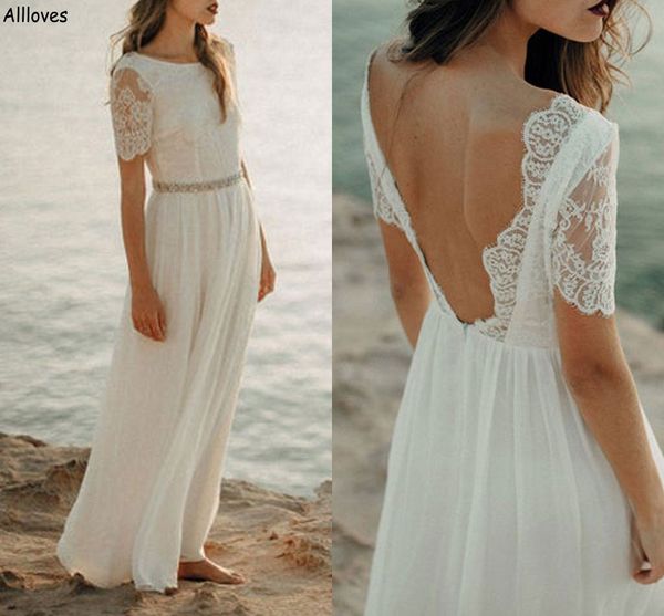 vintage ivory lace boho beach wedding dresses with short sleeves a line jewel neck robes de mariee elegant women reeption party bridal gowns, White
vintage ivory lace boho beach wedding dresses with short sleeves a line jewel neck robes de mariee elegant women reeption party bridal gowns, White