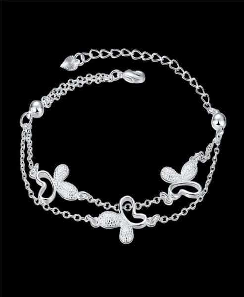 gift butterfly 925 silver bracelet jspb409 girl women sterling silver plated charm bracelets9415260, Golden;silver
gift butterfly 925 silver bracelet jspb409 girl women sterling silver plated charm bracelets9415260, Golden;silver