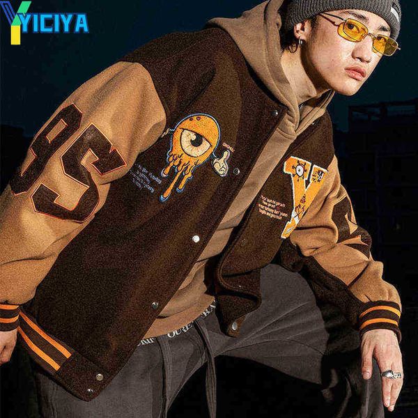 yiciya men's jackets men women letter embroidery varsity jackets japanese thin oversized spring autumn baseball jacket coat hip hop har, Black;brown
yiciya men's jackets men women letter embroidery varsity jackets japanese thin oversized spring autumn baseball jacket coat hip hop har, Black;brown